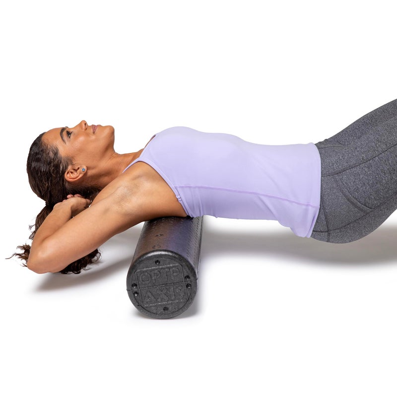 OPTP AXIS Firm Foam Roller, High Density Foam Roller for Physical Therapy, Yoga, Pilates, Fitness Exercise and Sports Training (Black, 36" X 6" Round) - Image 2