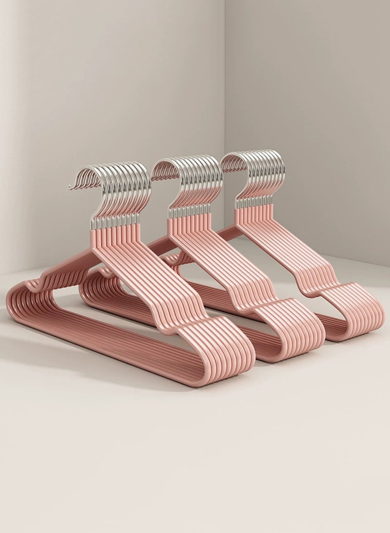 30 Pack Stainless Steel Kids Hangers Children's and Baby Non-Slip Metal Hangers (1-8 Years) 30 قطعة علاقة ملابس اطفال ستانلس ستيل - منظم خزانة اطفال Heavy Duty, Anti-Rust, Space Saving, Strong Grip for Jackets, School Uniforms  - Image 1