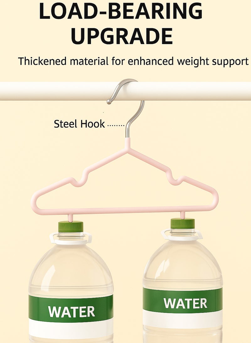 30 Pack Stainless Steel Kids Hangers Children's and Baby Non-Slip Metal Hangers (1-8 Years) 30 قطعة علاقة ملابس اطفال ستانلس ستيل - منظم خزانة اطفال Heavy Duty, Anti-Rust, Space Saving, Strong Grip for Jackets, School Uniforms  - Image 5