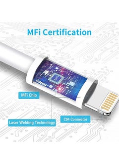 Sthxyfaith USB C to Lightning Charge Cable White 1M, MFi Certified, Supports Power Delivery, Data Transmission, Fast Charging Cable Compatible with iPhone 14 Pro Max/14/13/12/11 Pro/X/XS/XR/8 Plus/AirPods Pro  - Image 4