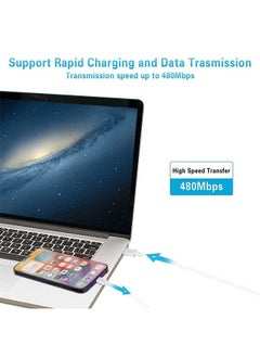 Sthxyfaith USB C to Lightning Charge Cable White 1M, MFi Certified, Supports Power Delivery, Data Transmission, Fast Charging Cable Compatible with iPhone 14 Pro Max/14/13/12/11 Pro/X/XS/XR/8 Plus/AirPods Pro  - Image 5