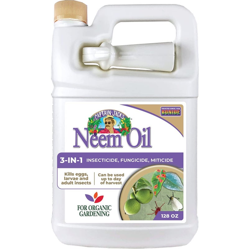 Bonide Captain Jack's Neem Oil, 128 oz Ready-to-Use, Multi-Purpose Fungicide, Insecticide and Miticide for Organic Gardening - Image 1