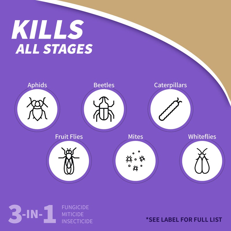 Bonide Captain Jack's Neem Oil, 128 oz Ready-to-Use, Multi-Purpose Fungicide, Insecticide and Miticide for Organic Gardening - Image 4