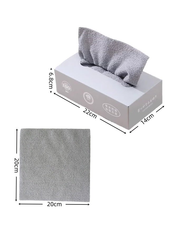 Reusable Microfiber Kitchen Cleaning Cloths Super Absorbent, Quick-Drying Dish Towels for Kitchen Car Furniture Bowl Tea Dishcloths Lint-Free Machine Washable Non-Stick Oil Dish Rags 20 Pieces/Box - Image 2
