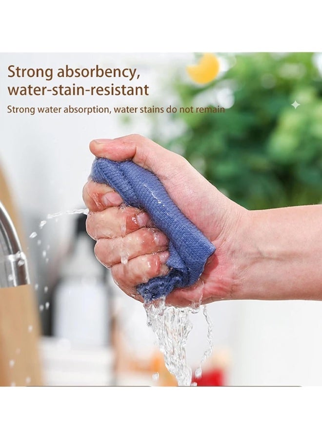 Reusable Microfiber Kitchen Cleaning Cloths Super Absorbent, Quick-Drying Dish Towels for Kitchen Car Furniture Bowl Tea Dishcloths Lint-Free Machine Washable Non-Stick Oil Dish Rags 20 Pieces/Box - Image 5