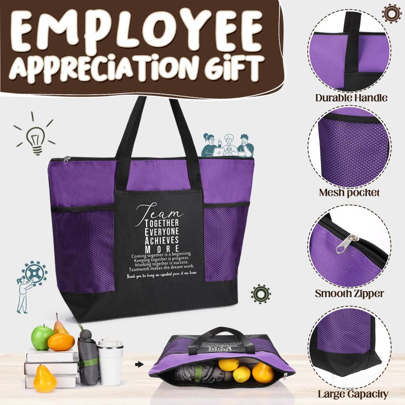 Locmeo 10Pcs Team Appreciation Tote Bags For Women Employee Appreciation Staff Gifts For Rad Tech Nurses Practitioner - Image 3