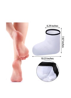 Excefore Nail Wax Care Gloves, Paraffin Wax Mitts, Paraffin Wax Foot Care, Paraffin Wax Gloves and Booties (White)  - Image 3
