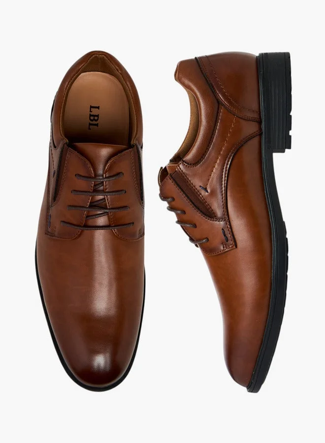 LBL by Shoexpress Solid Lace-Up Derby Shoes