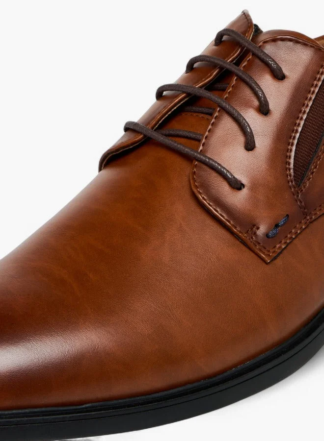 LBL by Shoexpress Solid Lace-Up Derby Shoes