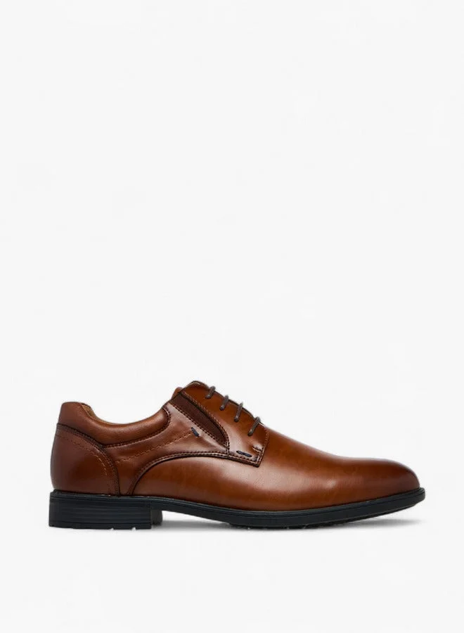 LBL by Shoexpress Solid Lace-Up Derby Shoes