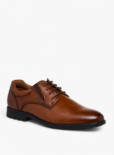 LBL by Shoexpress Solid Lace-Up Derby Shoes
