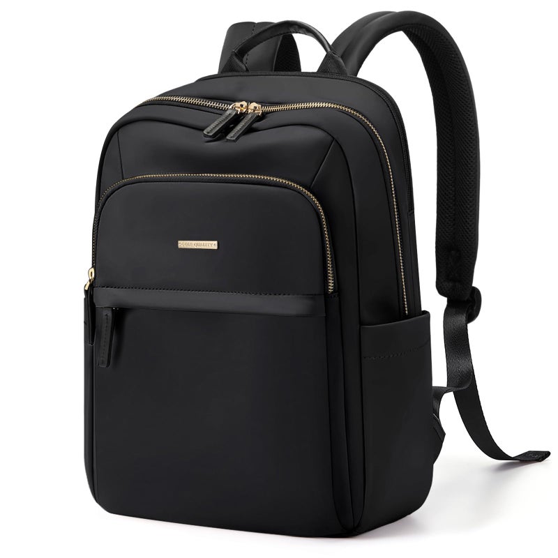 GOLF QUALITY Laptop Backpack for Women Travel Work Commute Casual Daypack Backpack Purse Computer Bags Fit 16 Inch Notebook (Black) - Image 1
