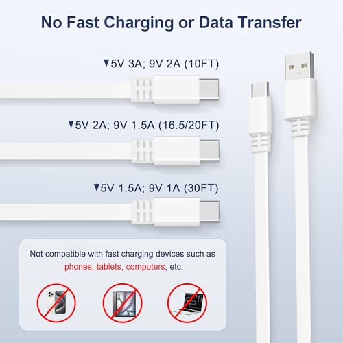 Itramax Flat USB C Extension Cable 20FT/2Pack,Extra Long USB A to USBC Power Charging Cord for Blink Outdoor 4/Mini 2 2K+,Ring Pan-Tilt Indoor Cam,eufy Cam S3 Pro,SoloCam S340/S220,EZVIZ H6,Tapo C120 - Image 5