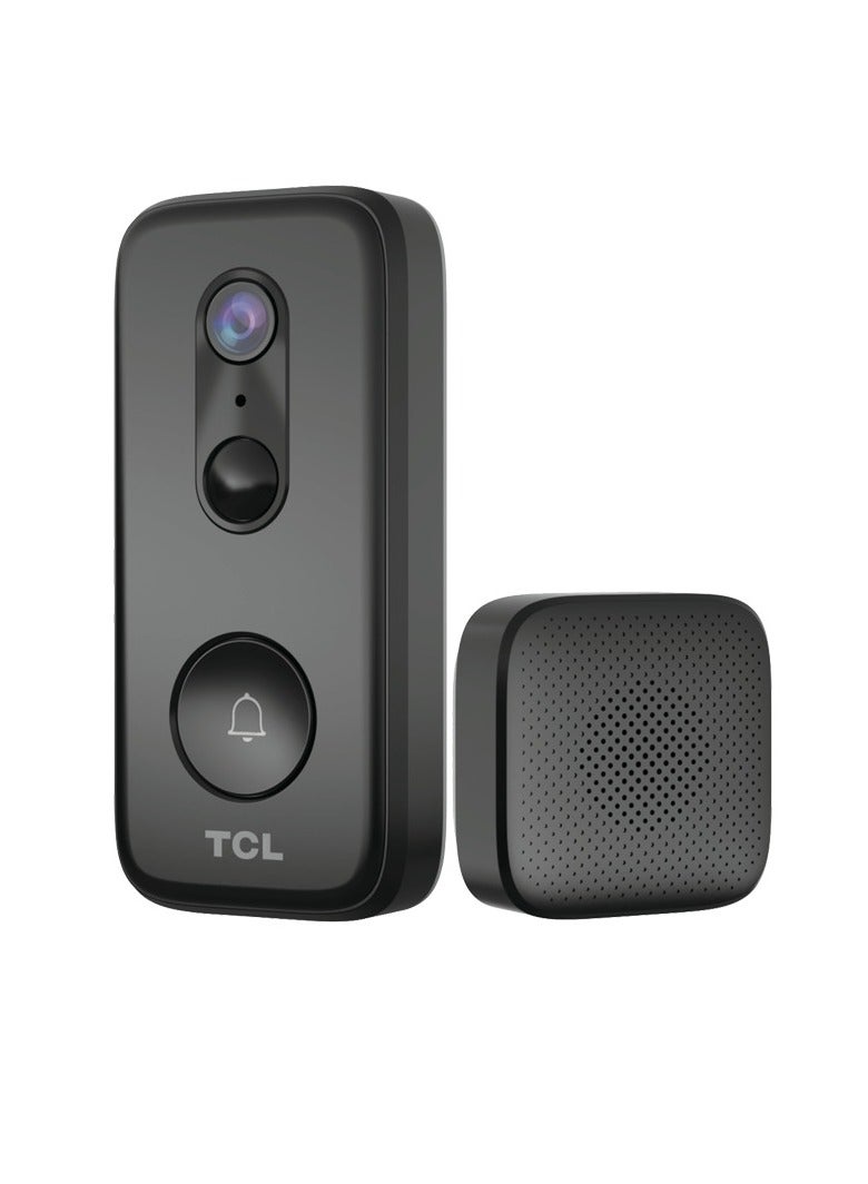 TCL Wireless Video Doorbell, Sturdy And Durable Wifi Smart Doorbell, Two Way Audio Door Bell With Motion Detection, Anti Theft Door Camera Bell For Home, (1pc)  - Image 1
