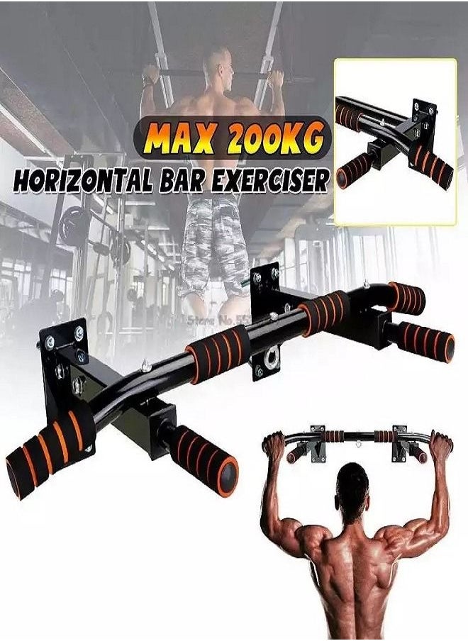 Generic Doorway Pull-Up Bar Wall Mounted Frame With Ergonomic Grip Upper Body Workout Bar Home Fitness Exercise Tool  - Image 1