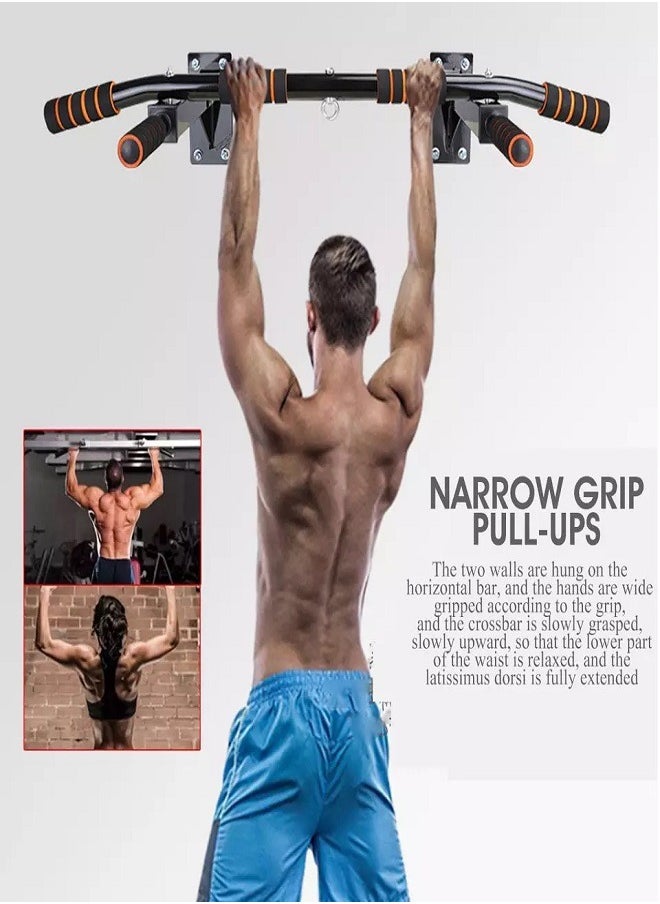 Generic Doorway Pull-Up Bar Wall Mounted Frame With Ergonomic Grip Upper Body Workout Bar Home Fitness Exercise Tool  - Image 2