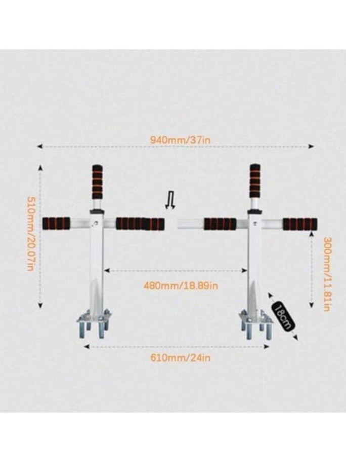 Generic Doorway Pull-Up Bar Wall Mounted Frame With Ergonomic Grip Upper Body Workout Bar Home Fitness Exercise Tool  - Image 5