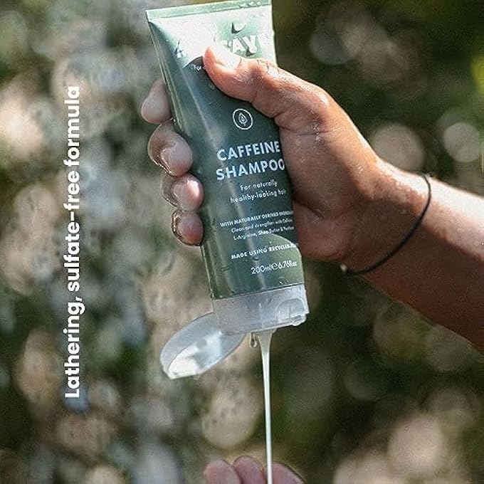 ManCave CAFFEINE SHAMPOO FOR MEN, SUPPORT AND ENCOURAGE HEALTHY HAIR GROWTH WITH CAFFEINE, PANTHENOL AND VITAMIN E, SULPHATE FREE, NATURAL, VEGAN, CRUELTY FREE, 200 ML - Image 3