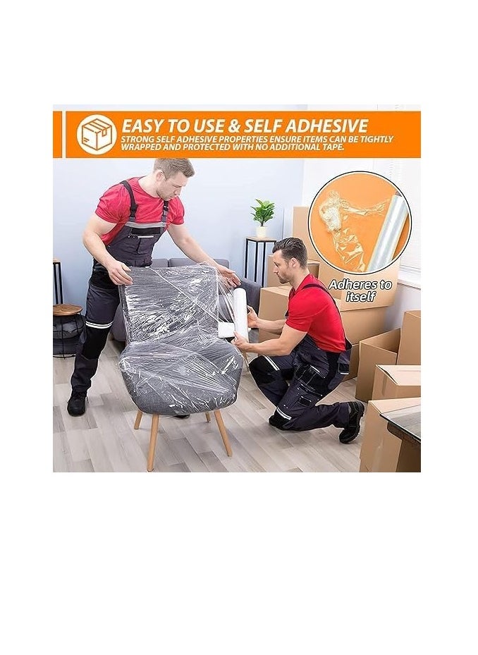 Clear Stretch Wrap Durable Self Adhesive Strong Cling Film Heavy Duty Waterproof Tear Resistant Plastic Wrapping Roll 2200g for Packaging Shifting Home Office Warehouse Store Use - pzsku/Z95CAEBDD4EB6512FC35FZ/45/_/1717487146/92dc9177-a9d1-4b71-8a14-5ec8ddfe6307