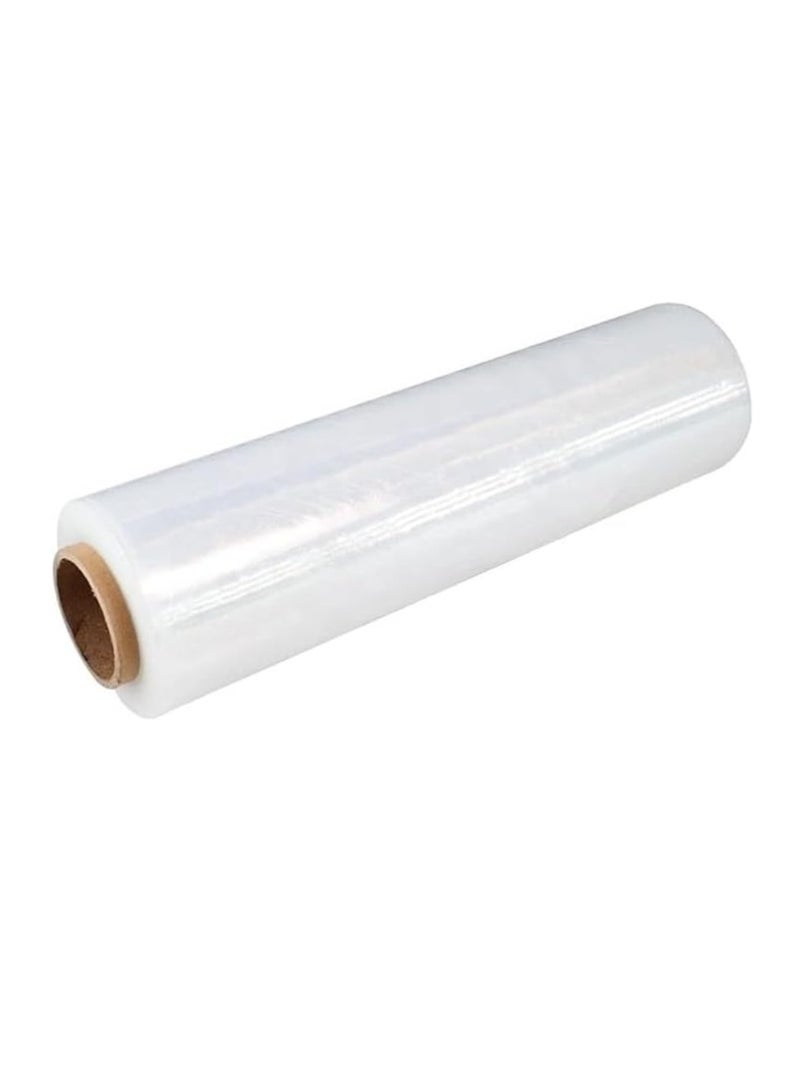 Clear Stretch Wrap Durable Self Adhesive Strong Cling Film Heavy Duty Waterproof Tear Resistant Plastic Wrapping Roll 2200g for Packaging Shifting Home Office Warehouse Store Use - Image 1