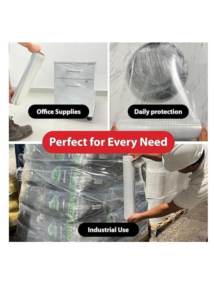 Clear Stretch Wrap Durable Self Adhesive Strong Cling Film Heavy Duty Waterproof Tear Resistant Plastic Wrapping Roll 2200g for Packaging Shifting Home Office Warehouse Store Use - pzsku/Z95CAEBDD4EB6512FC35FZ/45/_/1717488021/6cf383de-4b75-493d-ae4a-2bd1b0bd78c2