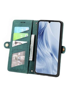erorex Case For Xiaomi Redmi 13C 5G Geometric Zipper Wallet Side Buckle Leather Phone Case  - Image 3