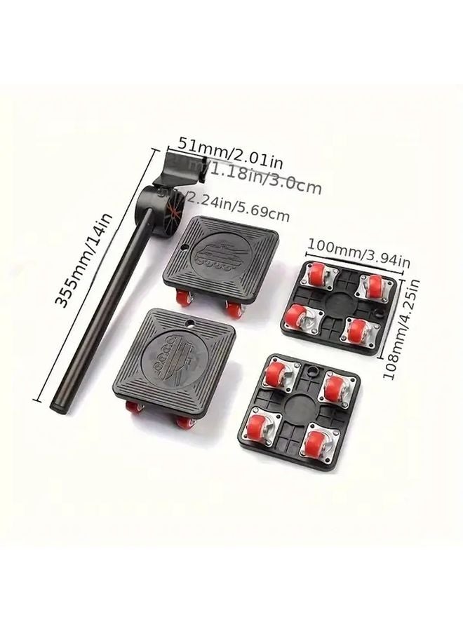 G 14 Model 5 Piece Heavy Duty Furniture Mover Kit For Single Person Operation - Image 4