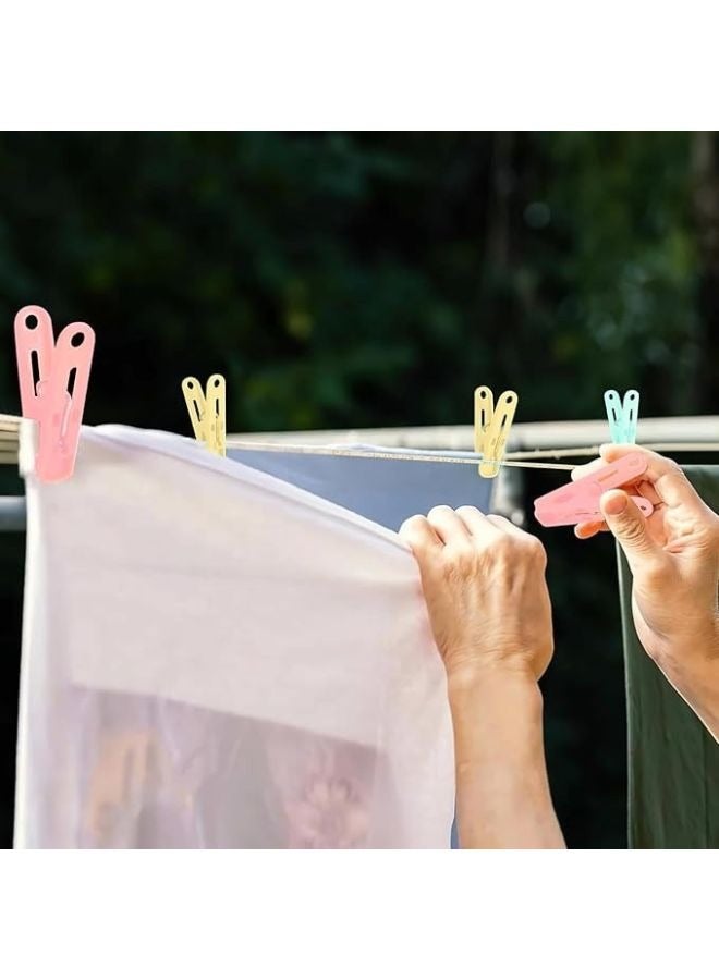 Plastic Clothes Pegs 50 Colored Clothes Pegs Mini Clothes Pegs for Hanging Clothes Clothes Pegs Kitchen Drying Pegs. - Image 3