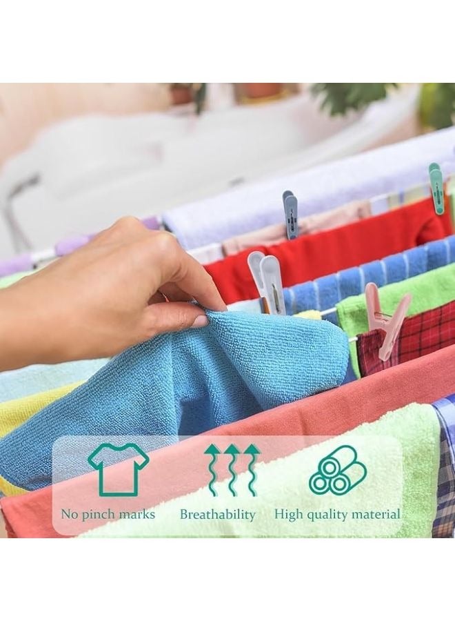 Plastic Clothes Pegs 50 Colored Clothes Pegs Mini Clothes Pegs for Hanging Clothes Clothes Pegs Kitchen Drying Pegs. - Image 5