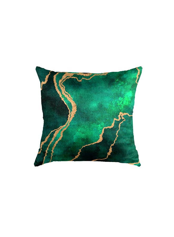 RIZARIES وسادة رمي خضراء ذهبية ناعمة للغاية بتصميم تجريدي