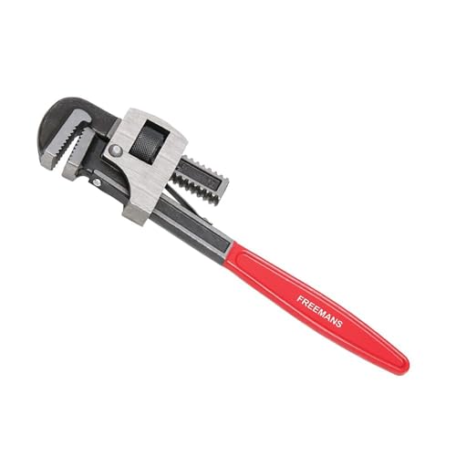 FREEMANS 10-Inch Stillson Type Pipe Wrench with Induction Hardened Teeth and Dip Painted Handle - 250mm Ideal for || Construction || Heavy-Duty Applications for Industrial & Professional Use - Image 1