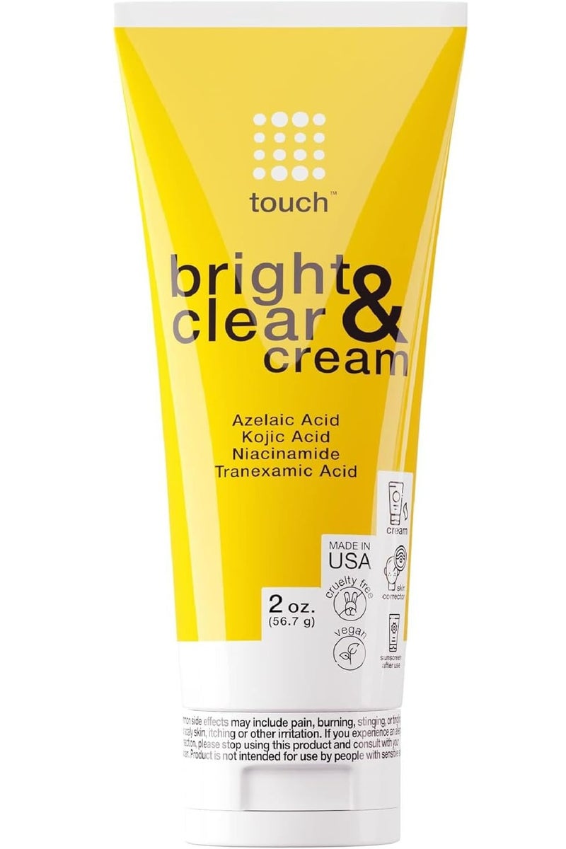 Touch Skin Lightening And Brightening Cream For Dark Spots on Face 10% Azelaic Acid Hyperpigmentation Treatment With Kojic Acid Tranexamic Acid And Niacinamide 56.7g