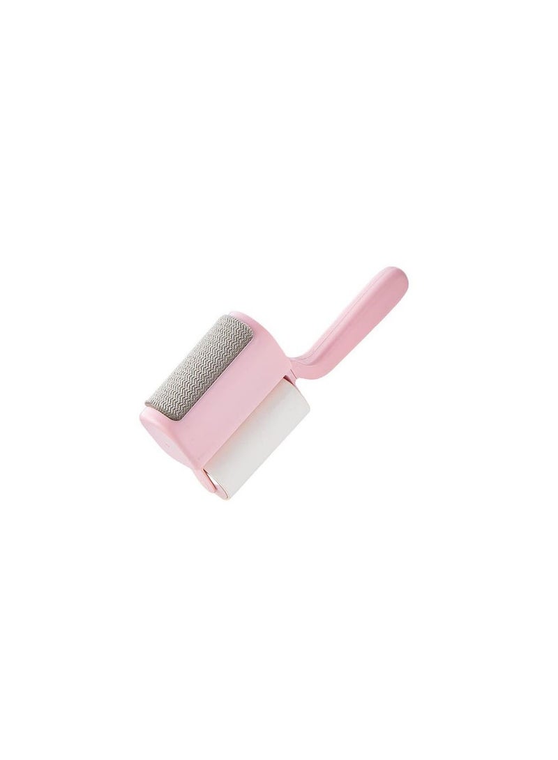 Generic 3 in 1 Lint Remover pet Hair Remover Reusable Hair Cleaning Brush for Clothes Couch Bedding Pink  - Image 1