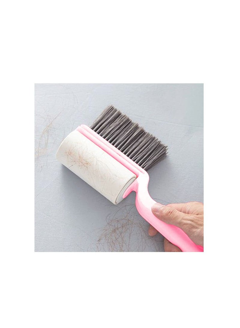 Generic 3 in 1 Lint Remover pet Hair Remover Reusable Hair Cleaning Brush for Clothes Couch Bedding Pink  - Image 2