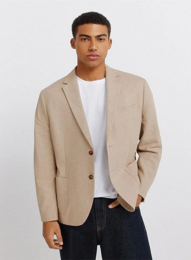 Linen cotton blazer