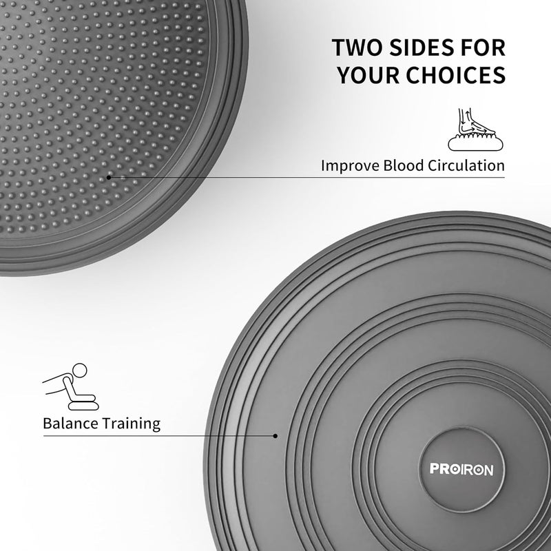 PROIRON Balance Disc - Wobble Cushion for Balance with Pump for Improving Posture, Fitness, Stability - Image 2