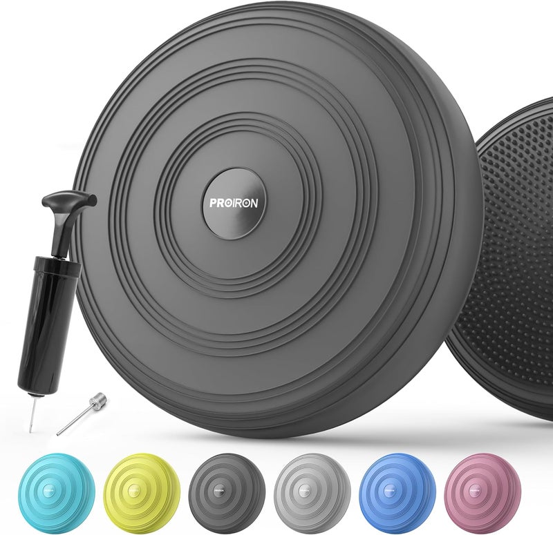 PROIRON Balance Disc - Wobble Cushion for Balance with Pump for Improving Posture, Fitness, Stability - Image 1
