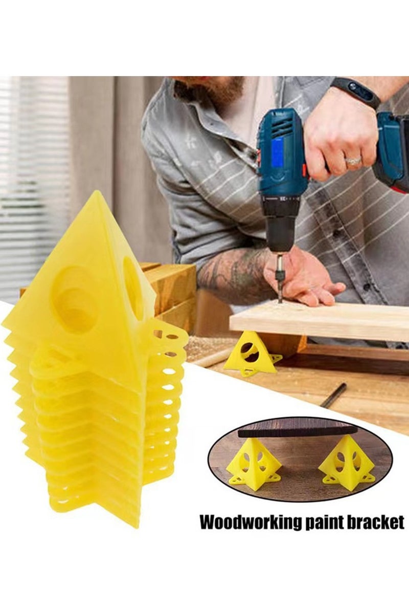 10pcs Painting Stands Mini Paint Stands Tool Triangle Tapered Pads Feet For Cabinet Pouring Carpenter Woodworking Accessories - Image 1