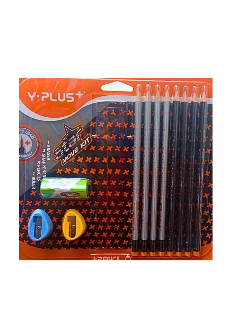 YPlus Star Pencil Move Kit (Pack OF 12 Pieces) - Image 2