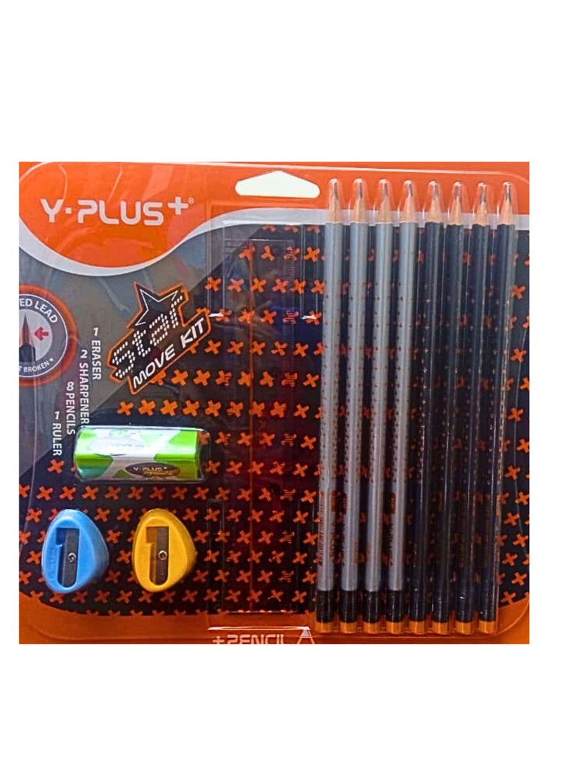 YPlus Star Pencil Move Kit (Pack OF 12 Pieces) - Image 1