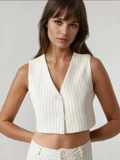 زوبعة صدرية قصيرة مخططة من مجموعة بيكا