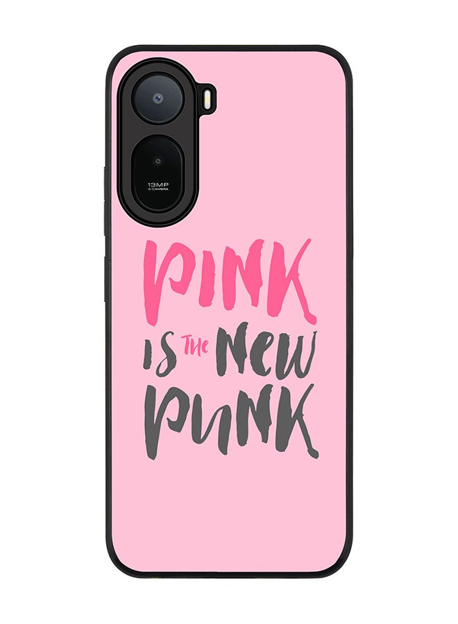 Stylizedd Rugged Case for Xiaomi Redmi A7 Pro 4G / Poco C81 / Poco C81 Pro / Poco C85x 5G- Slim Fit Hybrid Rubber Cover Pink is the new punk