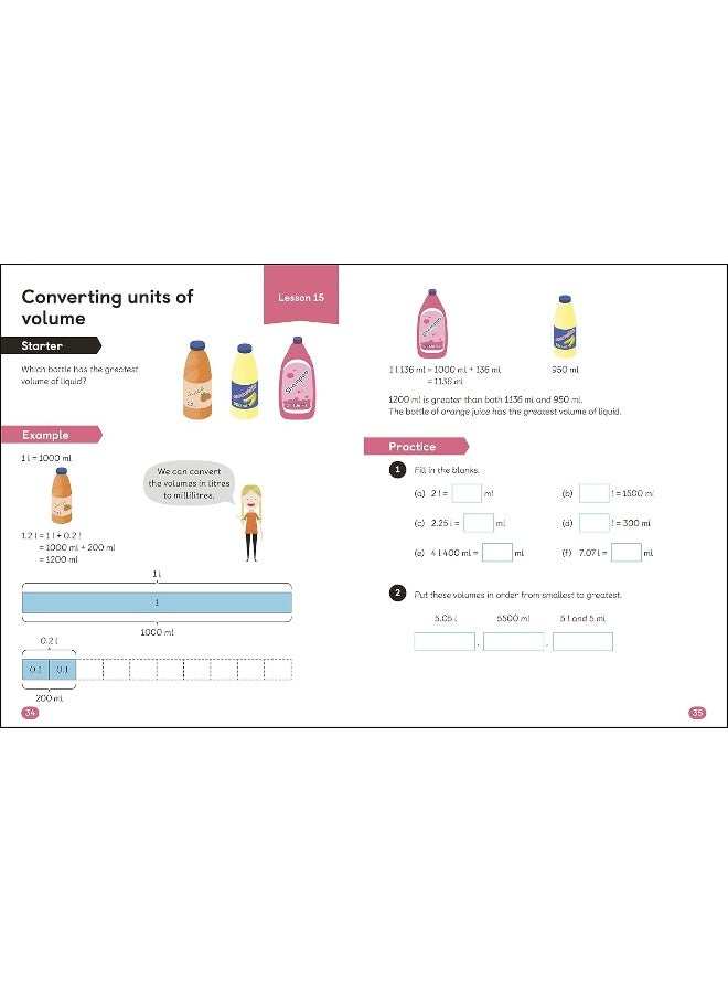 DK Maths ― No Problem! Collection of 6 Workbooks, Ages 8-9 (Key Stage 2)  - Image 3
