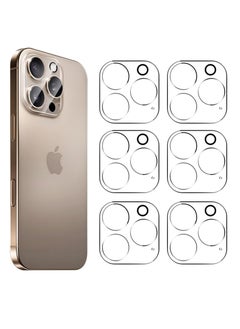 Generic 6PCS Rear Back Camera Lens Protector Tempered Glass for iPhone 16 Pro Max iPhone 16 Pro Max iPhone 16 Pro iPhone 16 Pro - HD Clear Full Coverage Guard  - Image 1