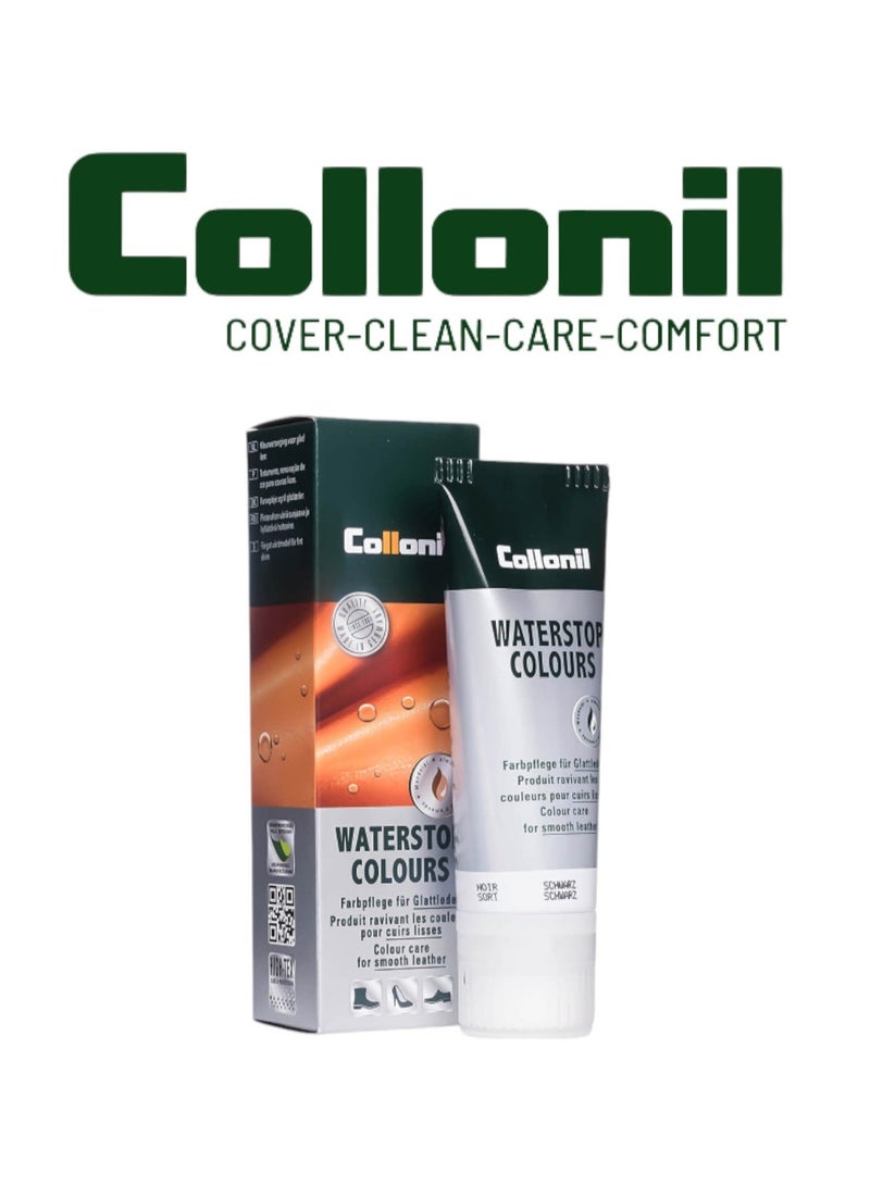 Collonil Collonil Waterstop Colours Tube - Mahogany 75ml - Nourishing & Waterproofing Leather Cream  - Image 1