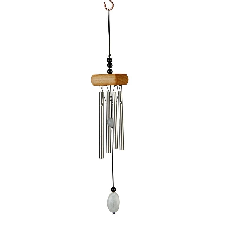Mini Solid Wood Metal Solid Aluminum Pipe Wind Bell Hanging Decoration Bedroom Bedside Car Decoration Hanging Decoration Graduation Season Gift - Image 4