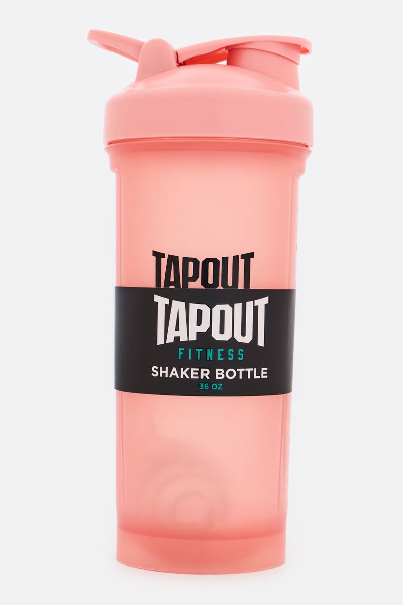 TapouT زجاجة خلط للياقة البدنية 1000 مل، وردي باهت - Image 1