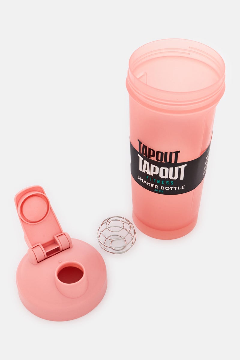 TapouT زجاجة خلط للياقة البدنية 1000 مل، وردي باهت - Image 3