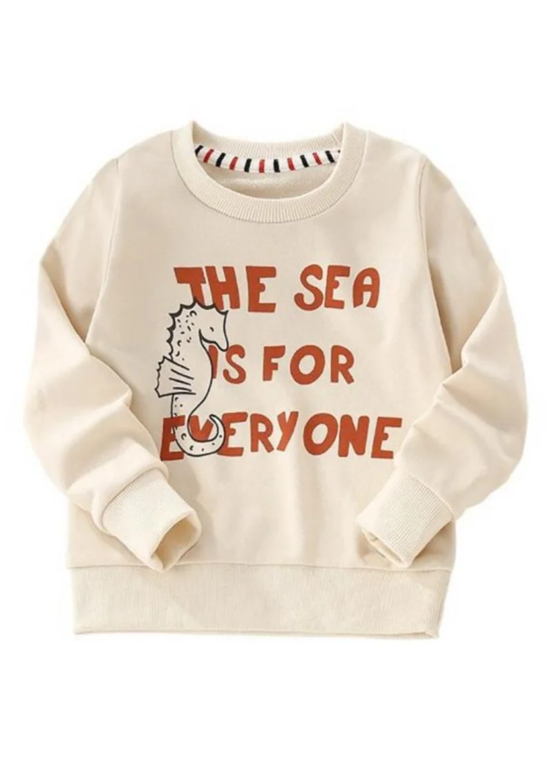 YUNIQEE Beige Graphic Printed Round Neck T-shirt
