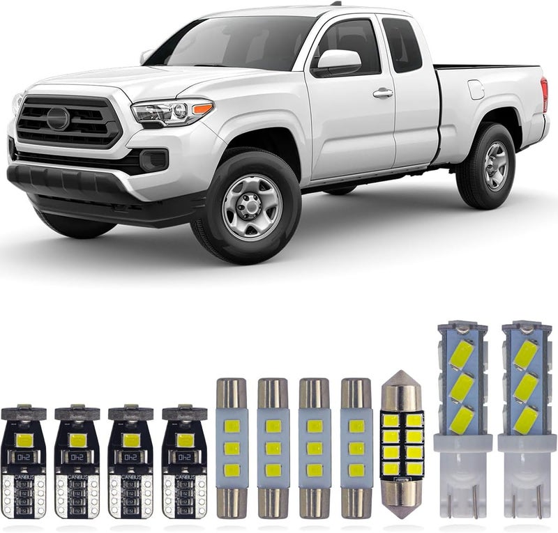 Yoper Interior Dome Map Light LED Kit for 2016-2021 Toyota Tacoma - Bright White 6000K - Image 1